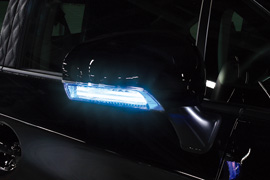 BRASSEN LEDウィンカーミラーレンズキットT1（LEDブルー）