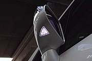BRASSEN スタイリッシュウィンカーミラーキット RN6ストリーム用 LEDスポット点灯（下から見た図）